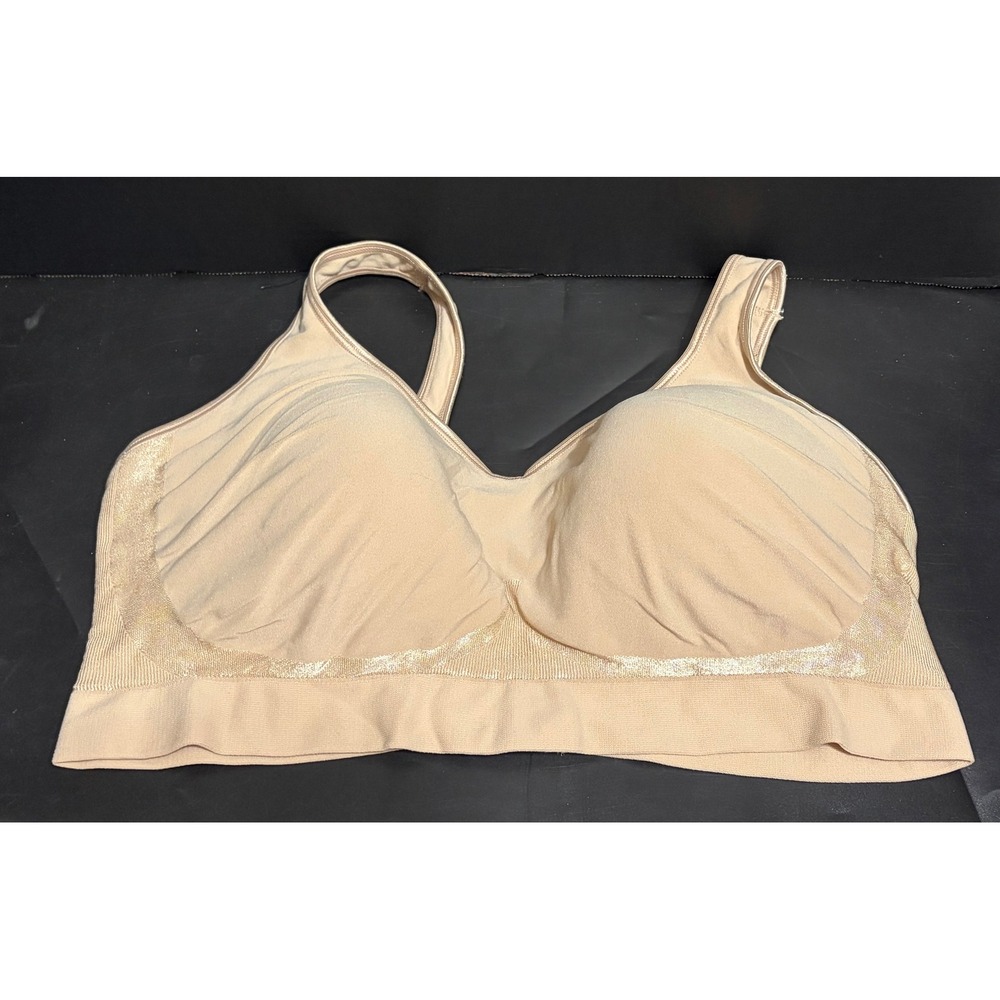 Bali Comfort Revolution Wireless Bra Nude Beige 3XL 3488 Seamless Plus Size